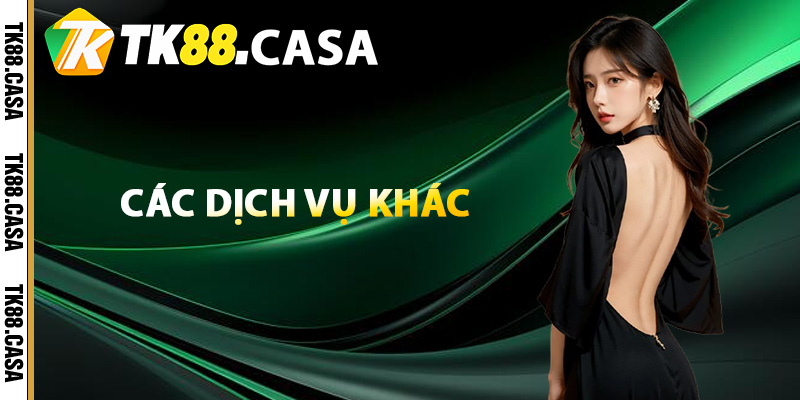 Giới Thiệu TK88 - Thiên Đường Giải Trí Chuyên Nghiệp Số 1 3 Giới thiệu TK88 về các dịch vụ khác